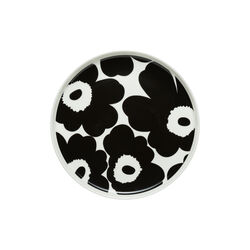 Unikko tallerken &Oslash; 20 cm, white/black, Marimekko