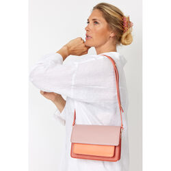 TRIO Cross Body Bag, coral/pink/chili, Bella Ballou