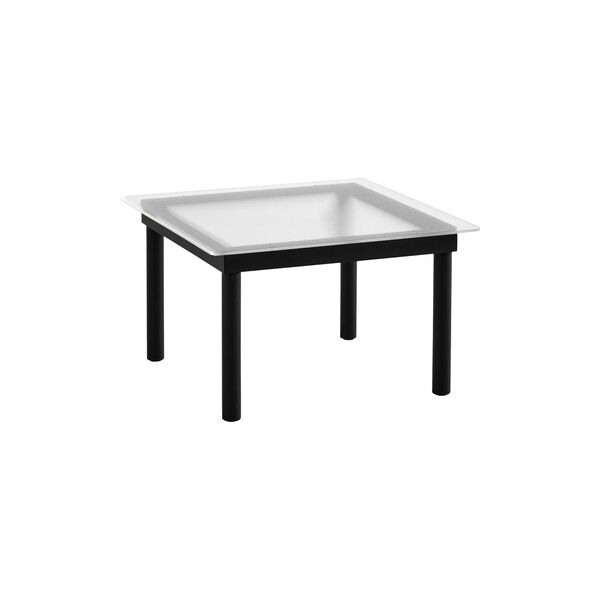 Kofi salongbord, sort eik/rillet glass, HAY
