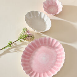 Oyster sk&aring;l 18x16 cm, light pink, Mateus