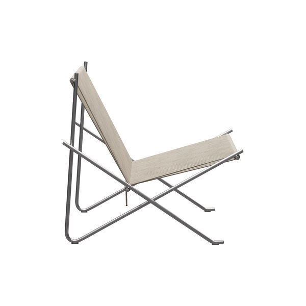 PK4&trade; stol, mattpolert rustfritt st&aring;l/natur, Fritz Hansen
