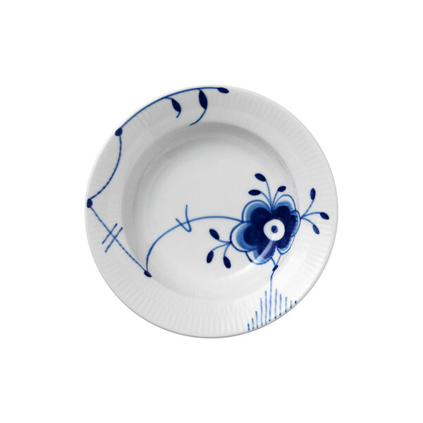 Bl&aring; Mega Riflet dyp tallerken, Royal Copenhagen