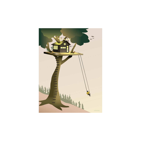 TREE HOUSE plakat, 50x70, ViSSEVASSE