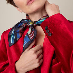 LINEWORK skjerf, lime/bl&aring;, Bella Ballou