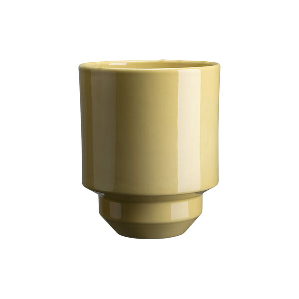 Hoff GLAZED potte, pale yellow, Bergs Potter