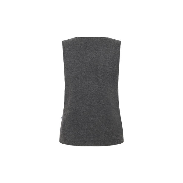 Auburns 3801 strikket vest, gr&aring; melange, Minimum