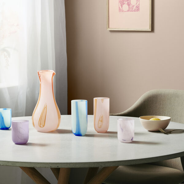 Flow Longdrink, light blue w stripes, Kodanska