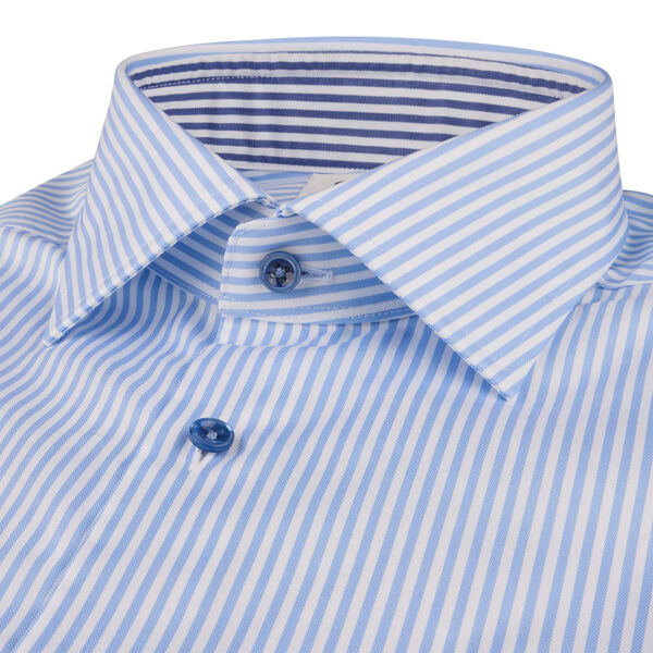 Fitted Body C75 RM cuff Contrast, light blue stripe, Stenstr&ouml;ms