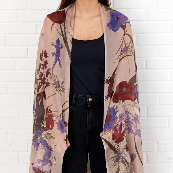 Living garden skjerf, rose, Bella Ballou