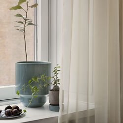 Hoff GLAZED potte, misty blue, Bergs Potter