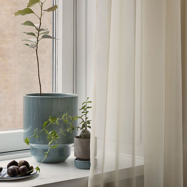 Hoff GLAZED potte, misty blue, Bergs Potter