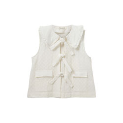 Annikasw Vest, snow white, Sofie Schnoor