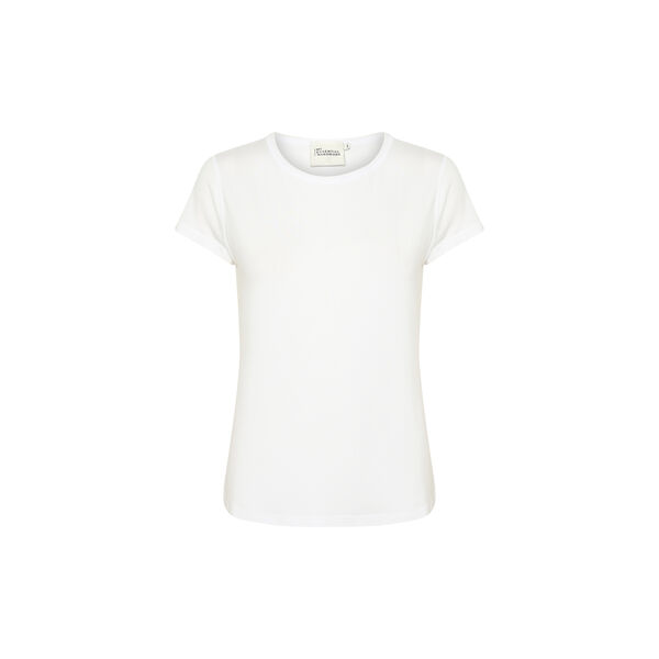 16 THE MODAL TEE, bright white, My Essential Wardrobe