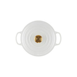 Signature rund gryte &Oslash; 20 cm, white, Le Creuset