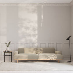 Reason 2.5 Seater Sofa, Crush Boucl&eacute; 40/natural oiled oak, Bruunmunch Furniture