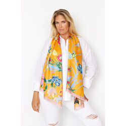 LIVING GARDEN Scarf, orange/blue/pink, Bella Ballou