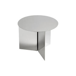 Slit Table Round sidebord, mirror, HAY