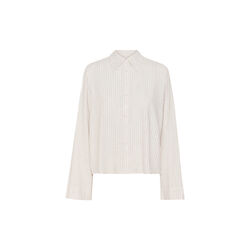 JannieMW shirt, snow white w. stripe, My Essential Wardrobe