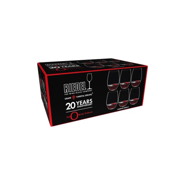 O-Wine 20-&aring;rs jub. Cabernet/Merlot 6-pk, klar, Riedel