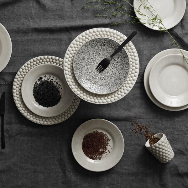 Lace tallerken 20 cm, grey, Mateus