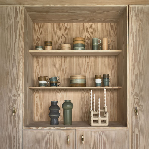 Rost vase, m&oslash;rkbl&aring;, Villa Collection