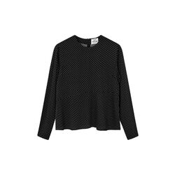 Star Anke Top AOP, micro dot aop/black, Mads N&oslash;rgaard