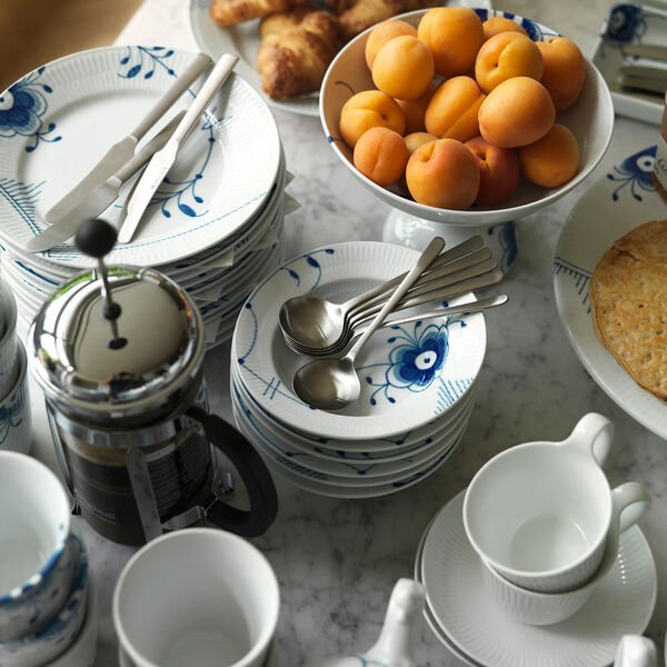 Bl&aring; Mega Riflet dyp tallerken, Royal Copenhagen