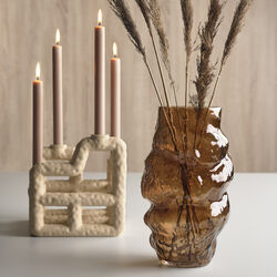 Baks vase, brun, Villa Collection