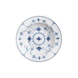 Musselmalt Riflet dyp tallerken, Royal Copenhagen