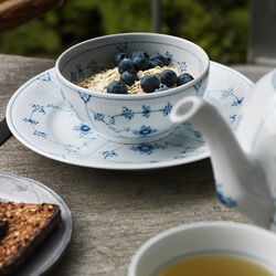 Musselmalt Riflet sk&aring;l 47 cl, Royal Copenhagen