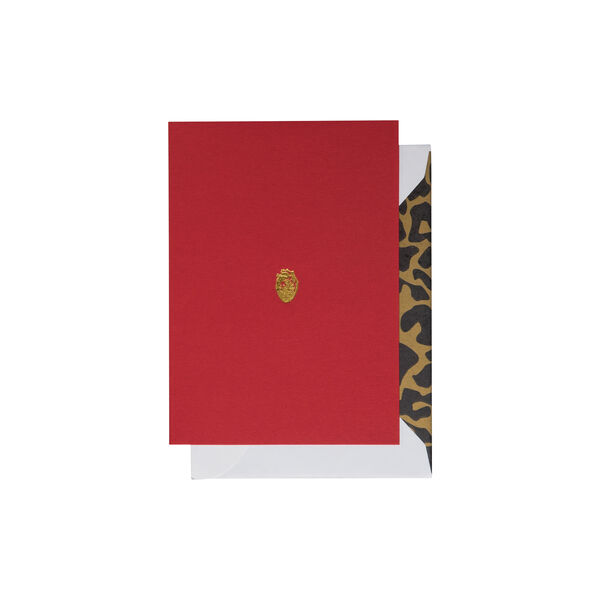 Gold Heart kort, r&oslash;d/gull, CARDSOME