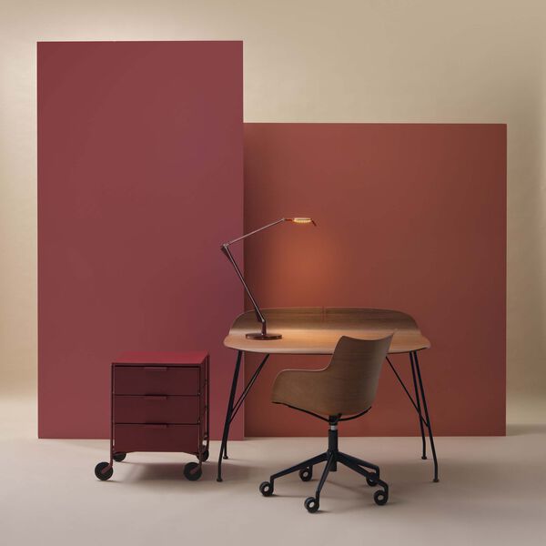 EARL OF WOOD bord, dark wood/black, Kartell