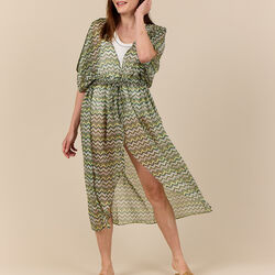 WAVE Beach Kimono, green, Bella Ballou