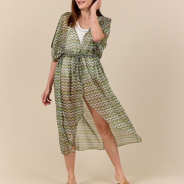 WAVE Beach Kimono, green, Bella Ballou