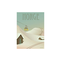 Norge Sn&oslash;en plakat, 40x30 cm, ViSSEVASSE