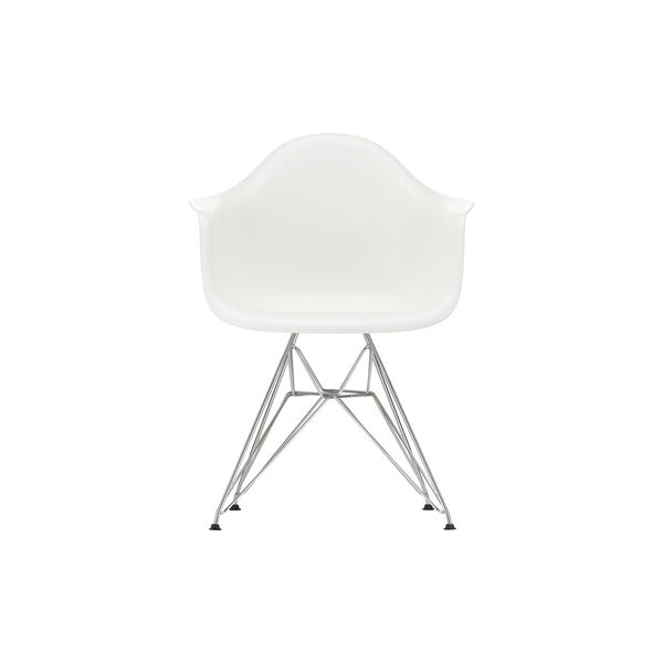 Eames DAR armstol, hvit, Vitra 