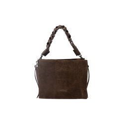 Boheme ruskind Bimaterial h&aring;ndveske, fondant brown, Coccinelle