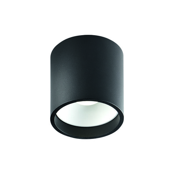 SOLO 2 ROUND taklampe, sort/hvit, LIGHT-POINT