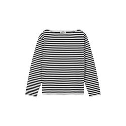 Soft Single Silke Tee LS, black/snow white, Mads N&oslash;rgaard