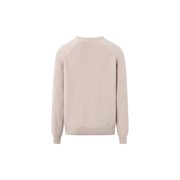 O-neck merino wool rib knit, kelp, KnowledgeCotton Apparel 