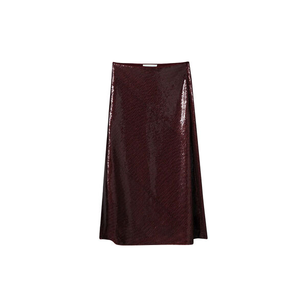 Bias Cut Sequin skirt, dark burgundy, FWSS