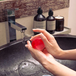Marble soap, red, Stone Soap Spa
