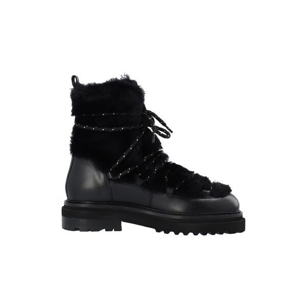Sandra Snowboot - Leather/PES, black, L&Auml;ST