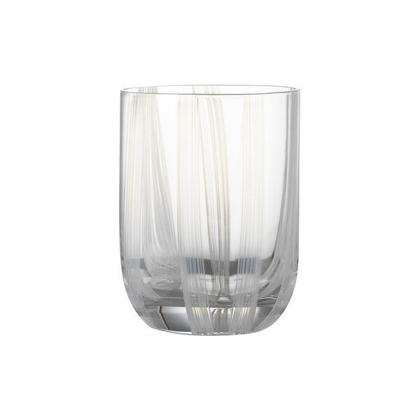 Stripe Glass 39 cl, white stripes, Normann Copenhagen