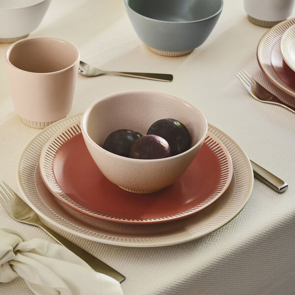 Colorit tallerken &Oslash; 22 cm, rose, Knabstrup Keramik