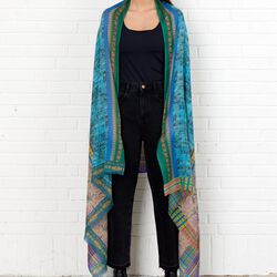 Poetry skjerf, petrol, Bella Ballou